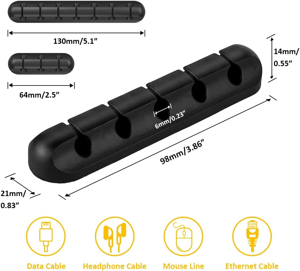 Cable Clips Cord Management Organizer