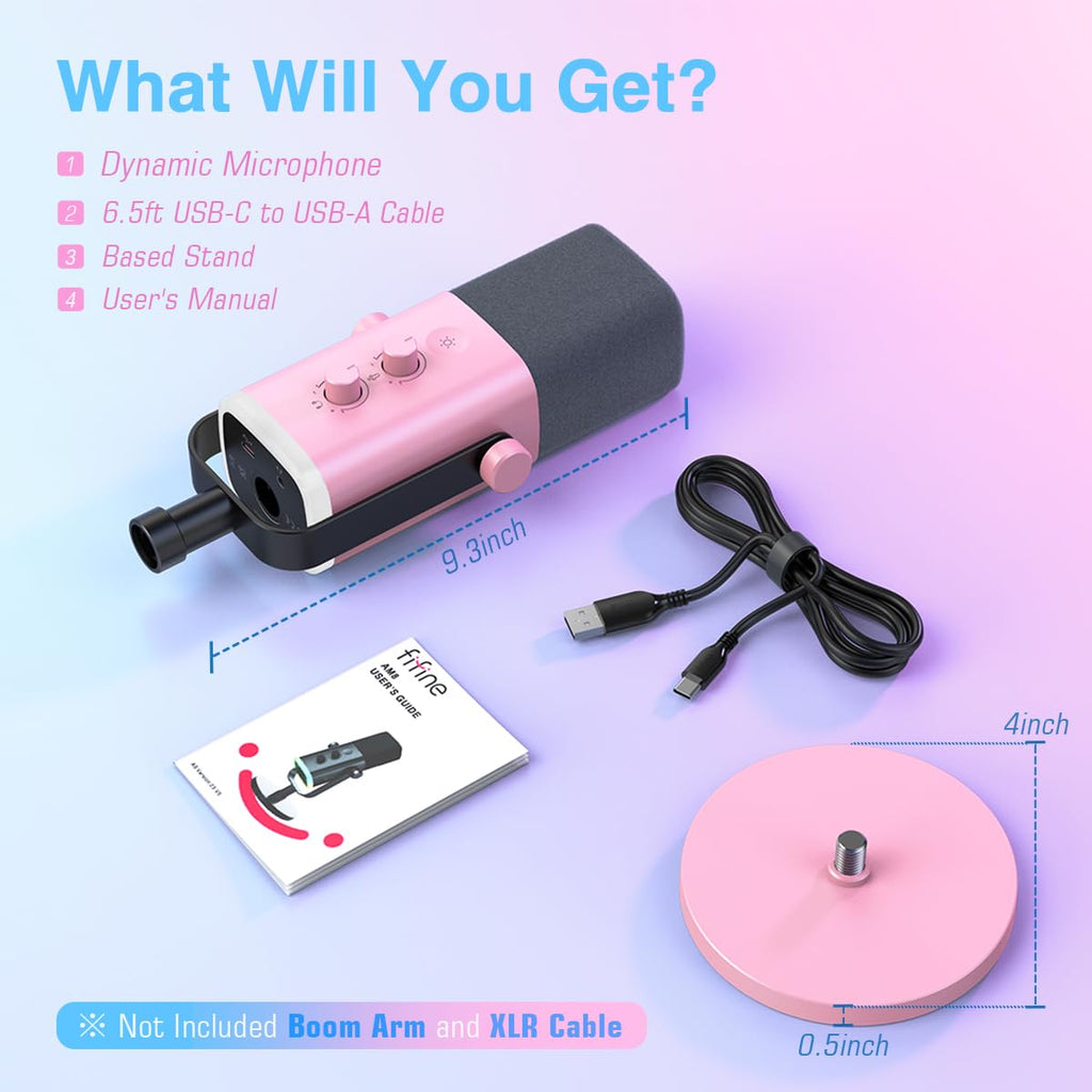 FIFINE USB/XLR Dynamic Microphone AM8