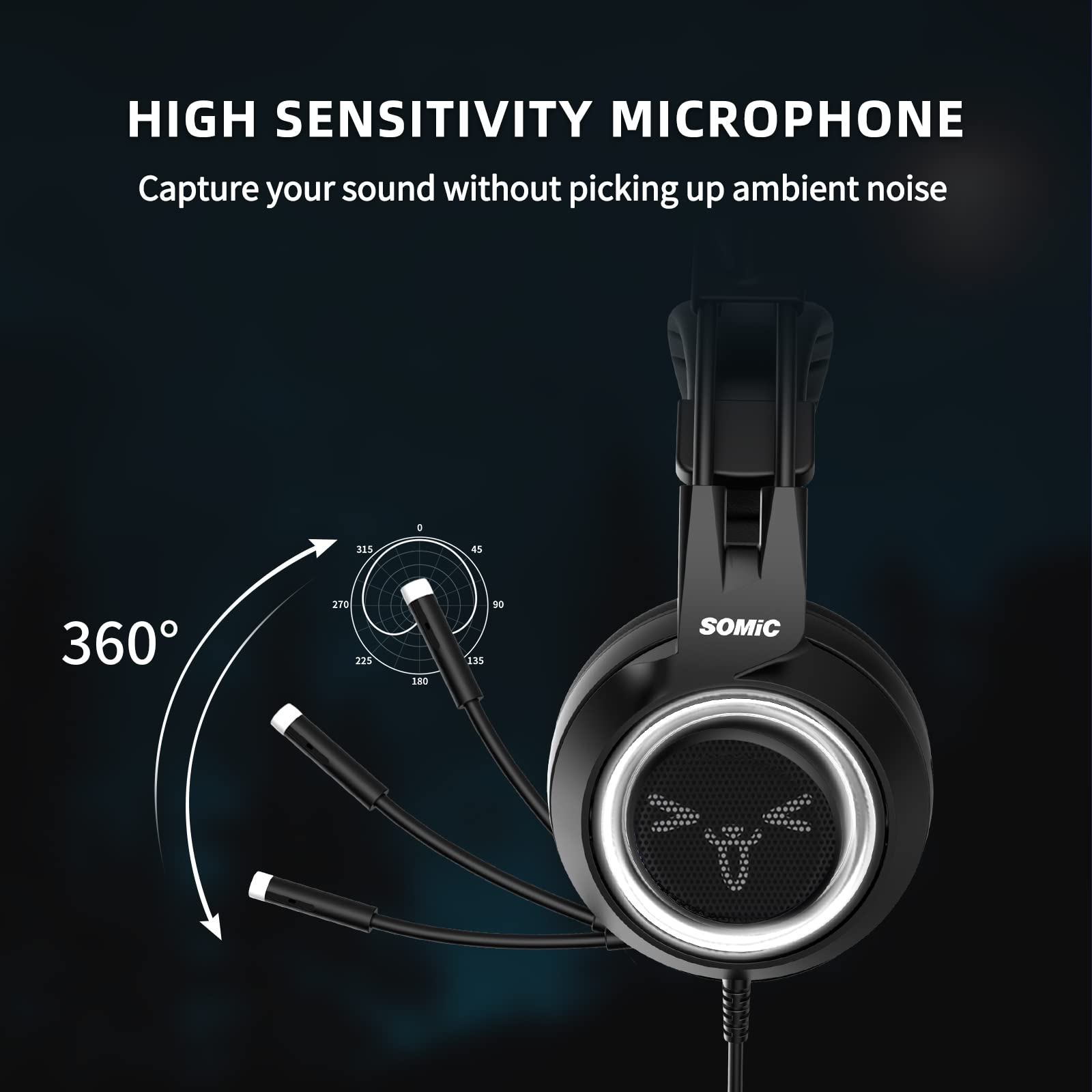 SOMIC G951s Pink Stereo Gaming Headset