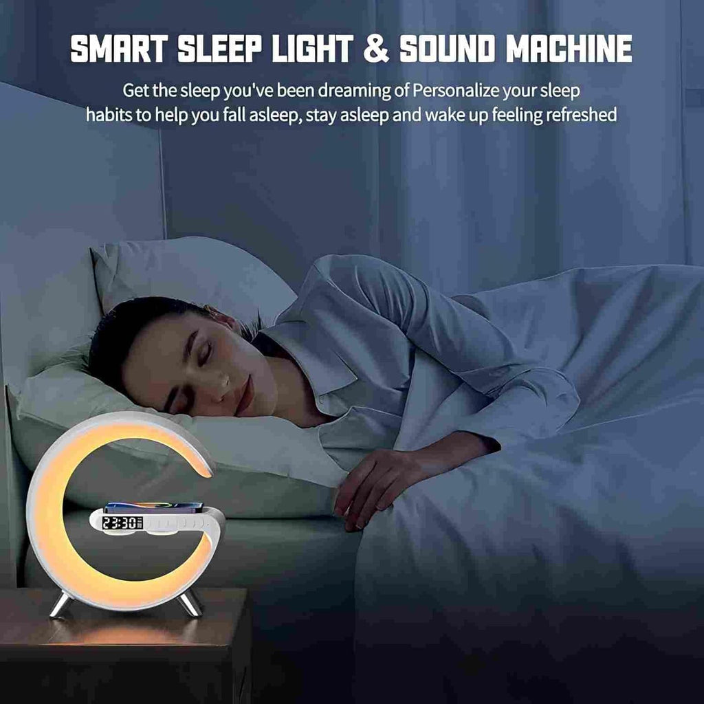 BKDRL Bluetooth Speaker Lamp with Wireless Charger