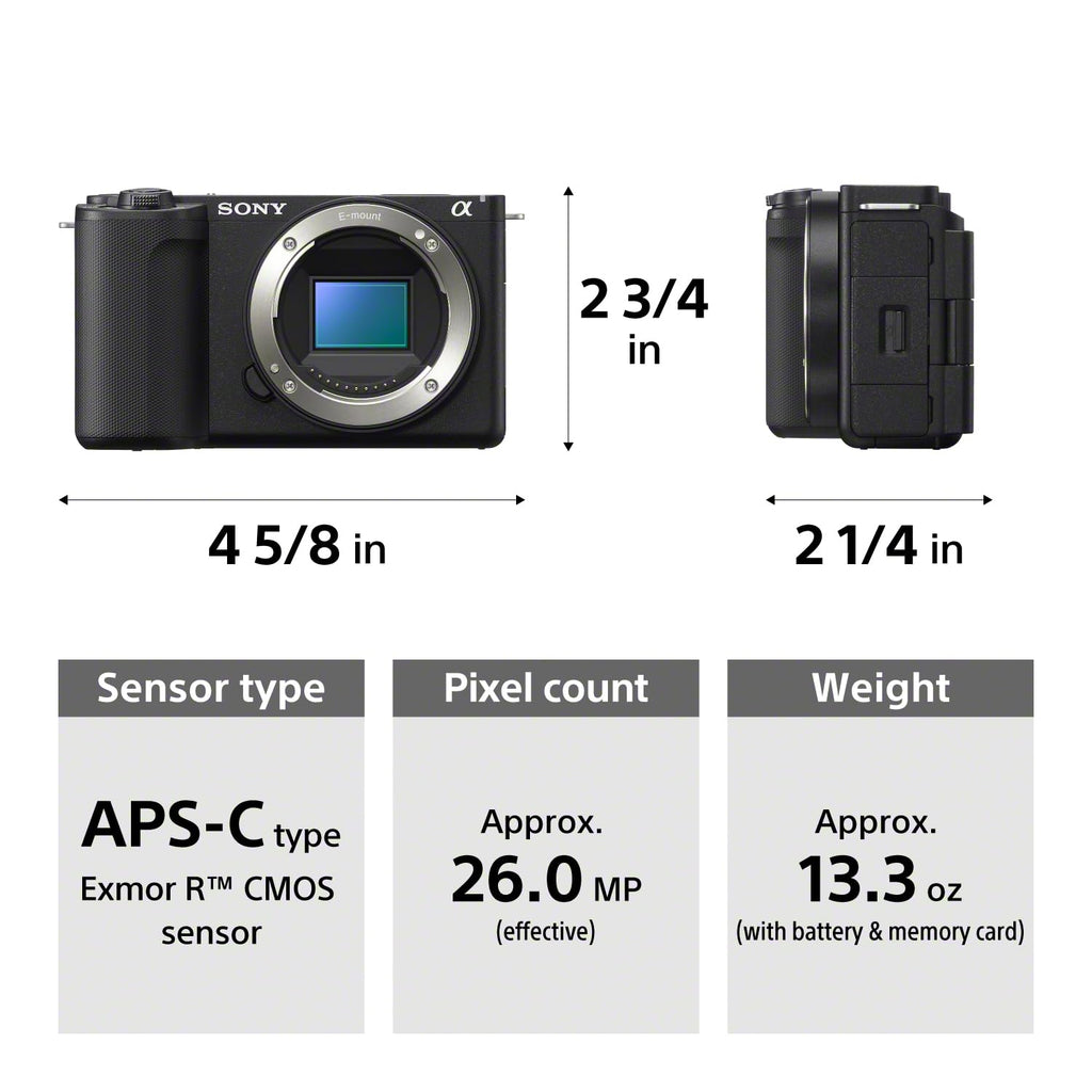 Sony Alpha ZVE10 II Mirrorless Camera