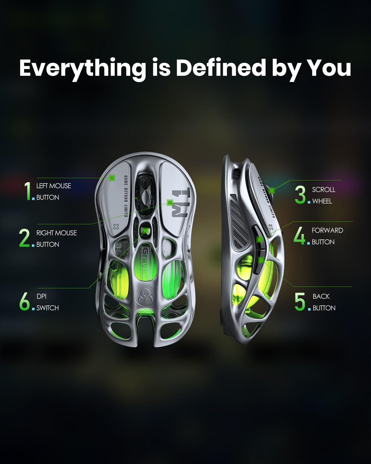 GravaStar Mercury M1 Pro Wireless Gaming Mouse