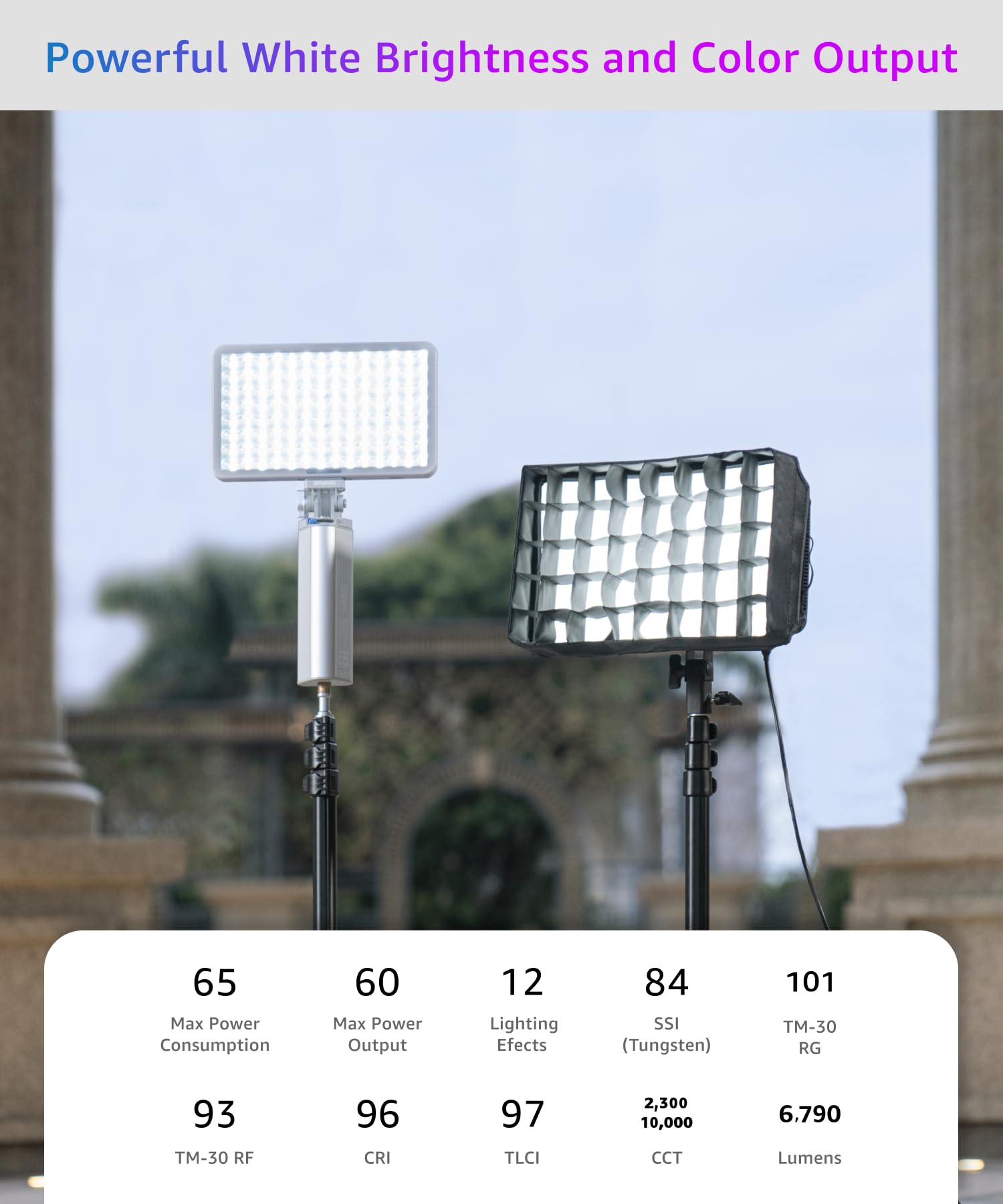 amaran Pano 60c RGB Panel Light Kit