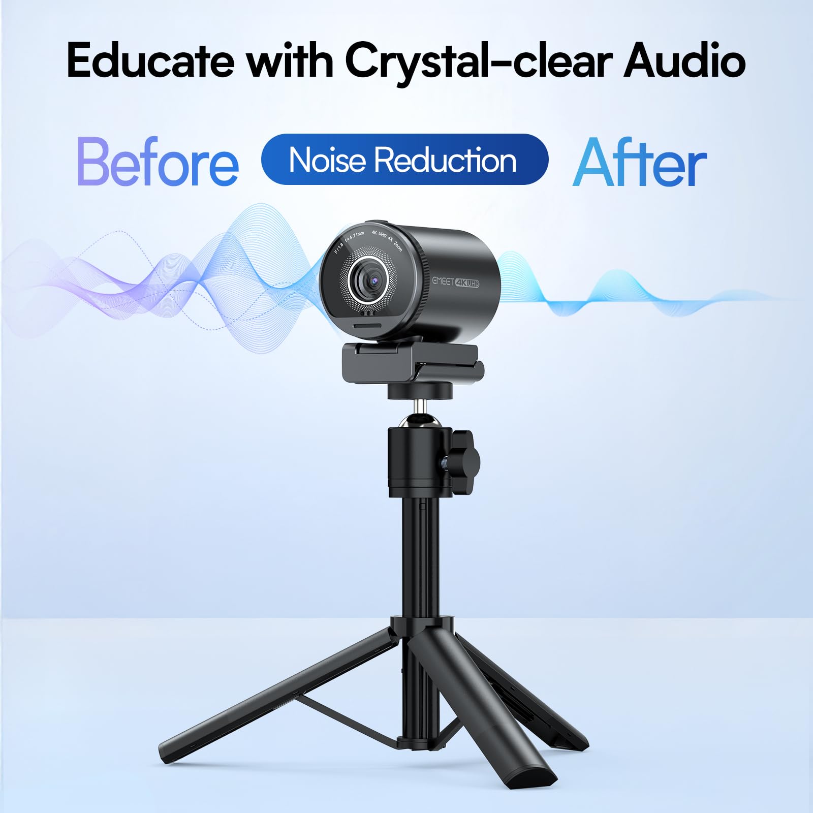 EMEET S600 4K Webcam for Streaming