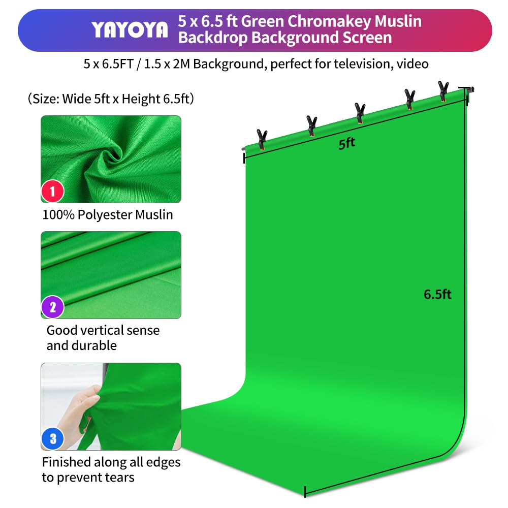 Green Screen Backdrop Kit with Stand
