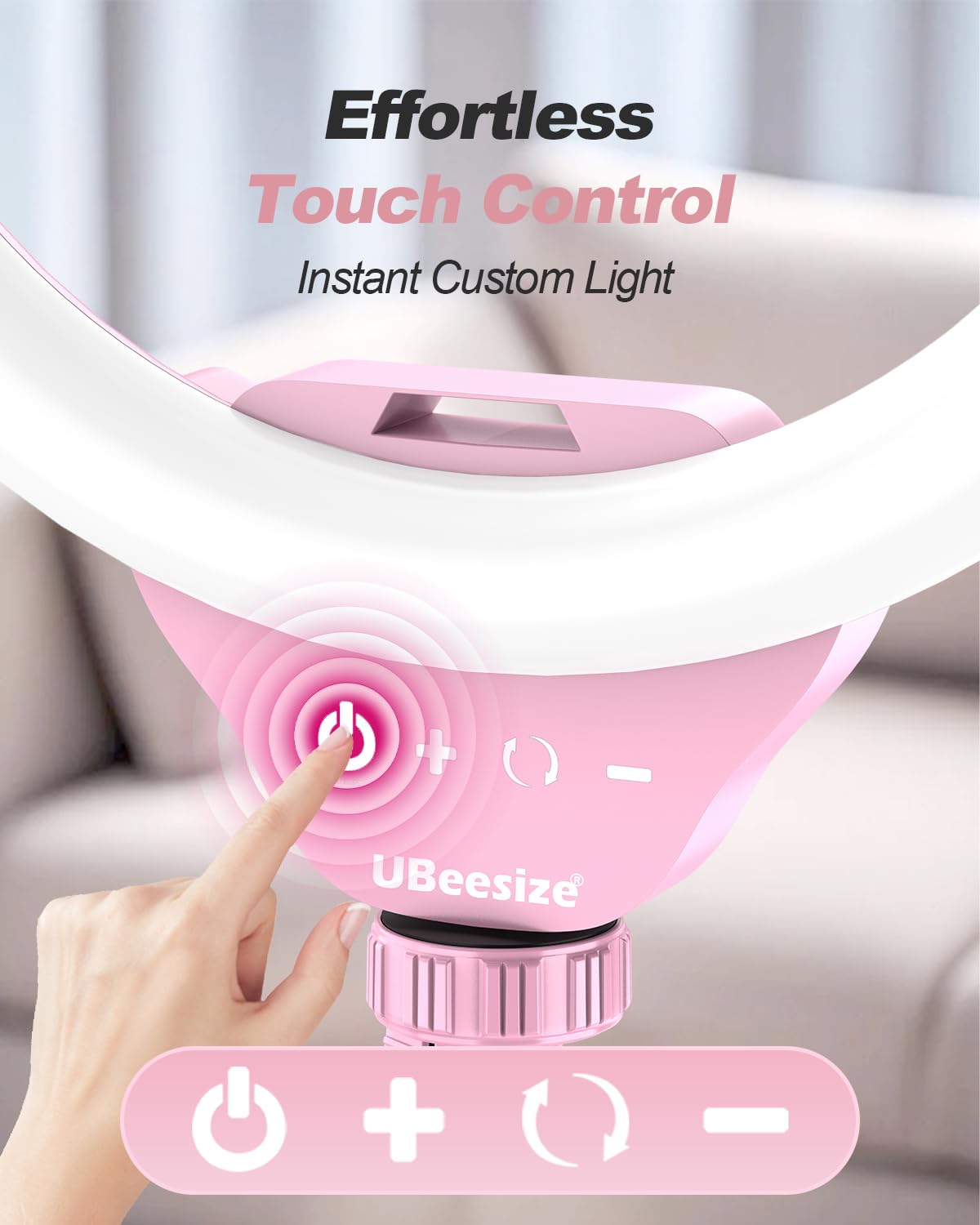 UBeesize 12" LED Ring Light with Tripod
