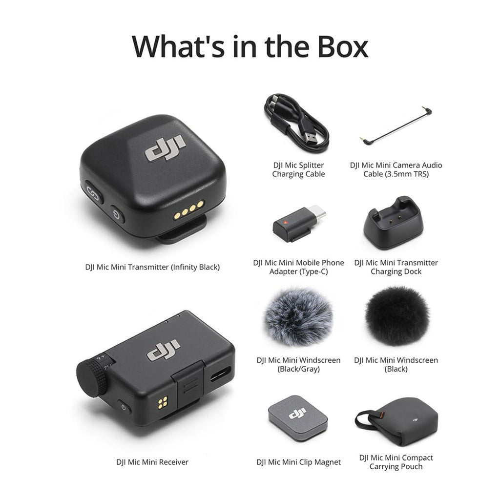 DJI Mic Mini Wireless Lavalier Microphone