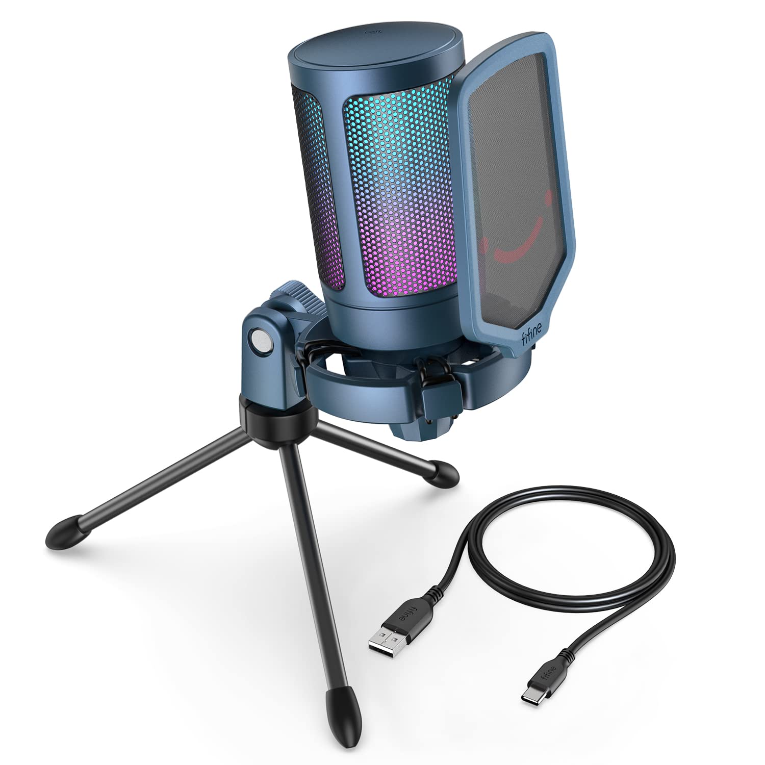 FIFINE Gaming USB Microphone AmpliGame