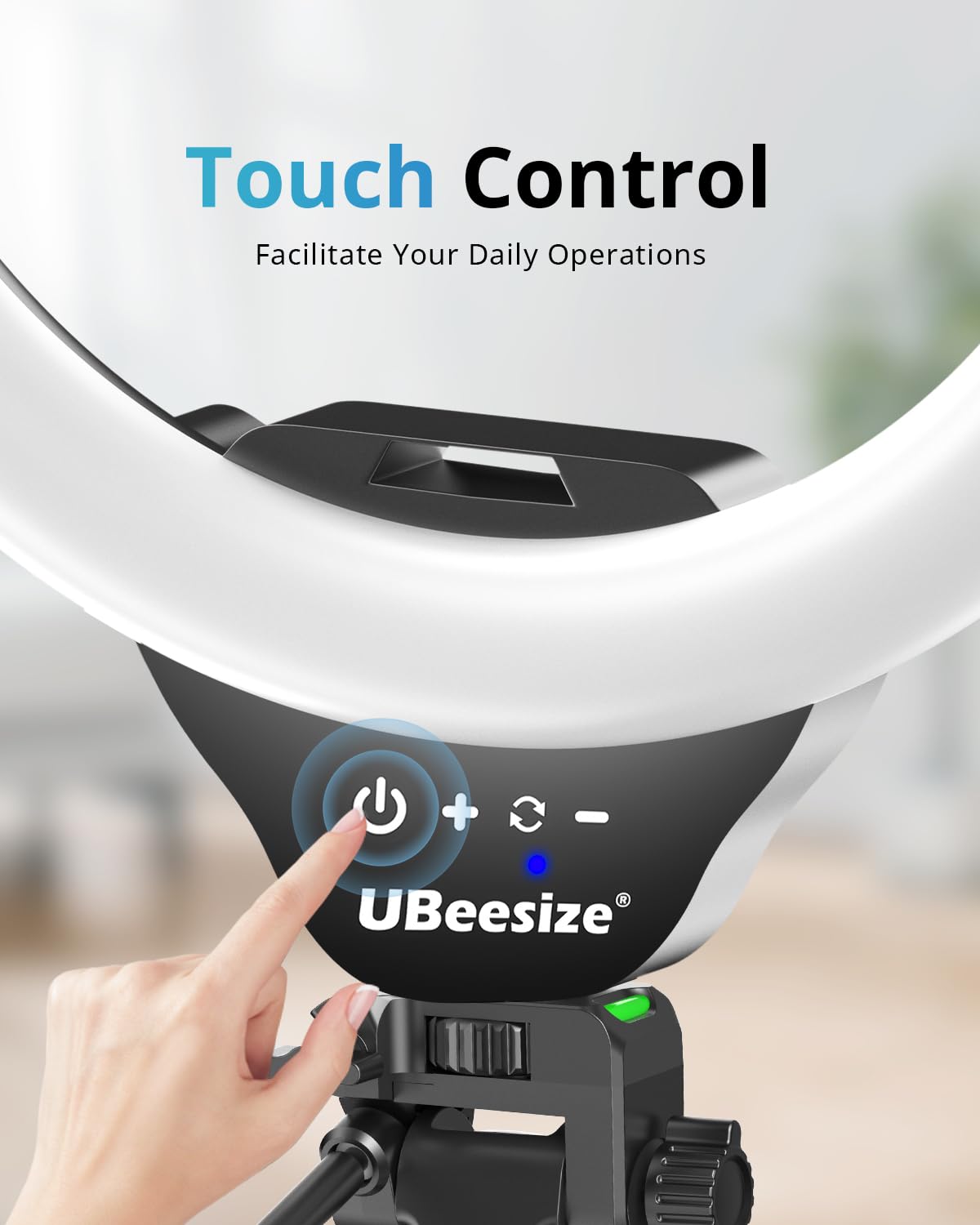 UBeesize 12" LED Ring Light with Tripod