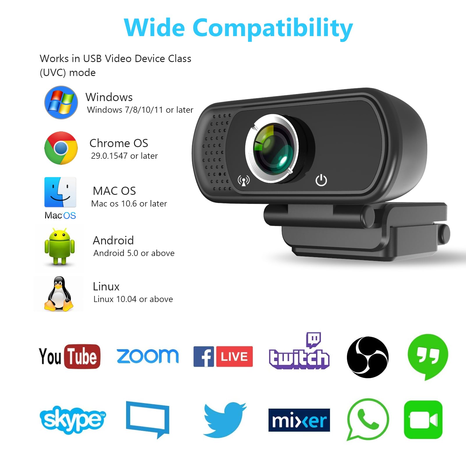 XPCAM USB-C Webcam 1080p