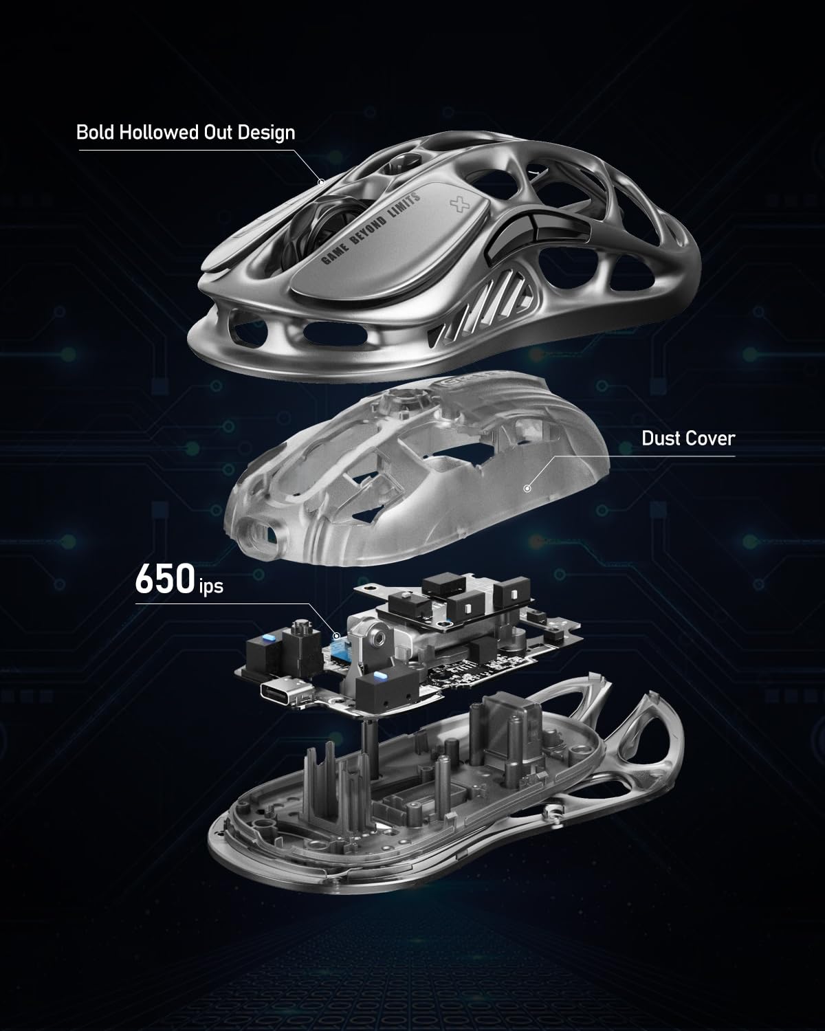 GravaStar Mercury M1 Pro Wireless Gaming Mouse