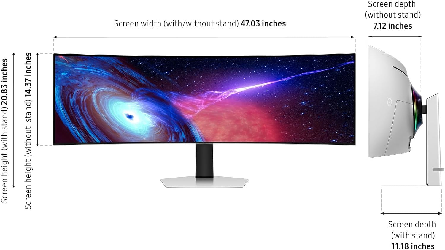 Samsung 49" Odyssey G93SC Curved Gaming Monitor