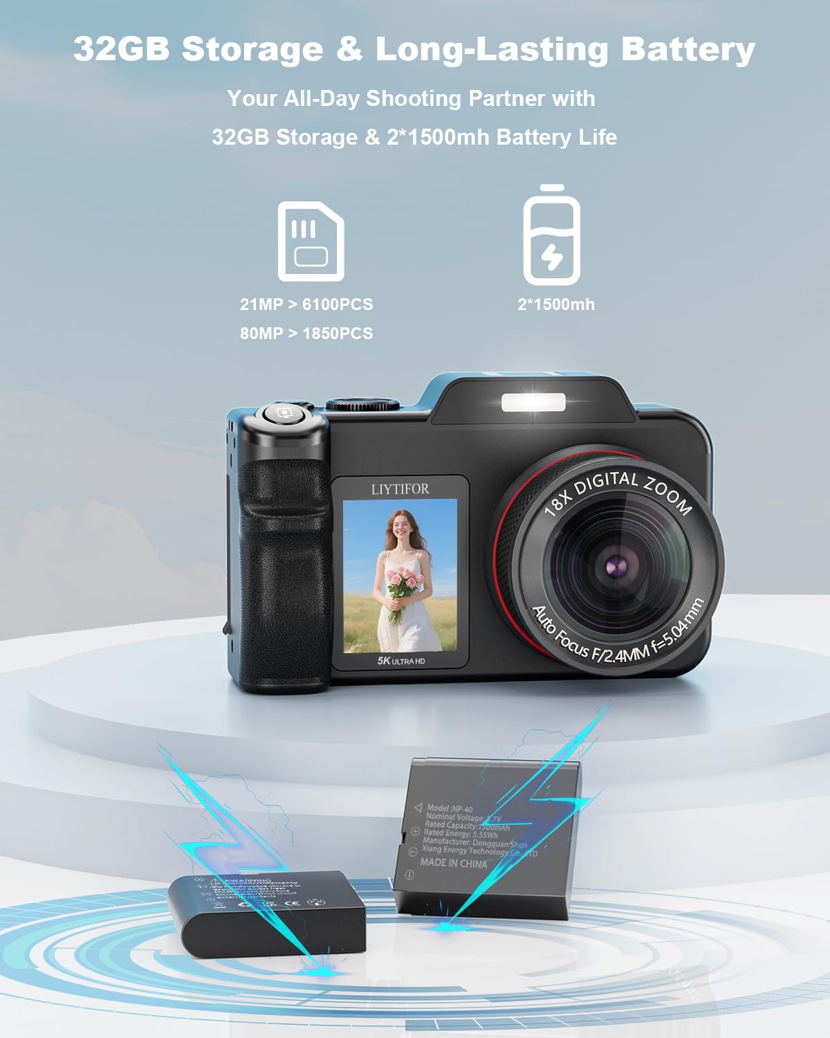 5K Digital Camera for Photography