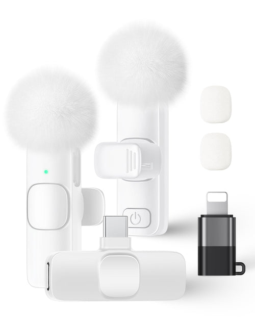 2 Pack Wireless Lavalier Microphone