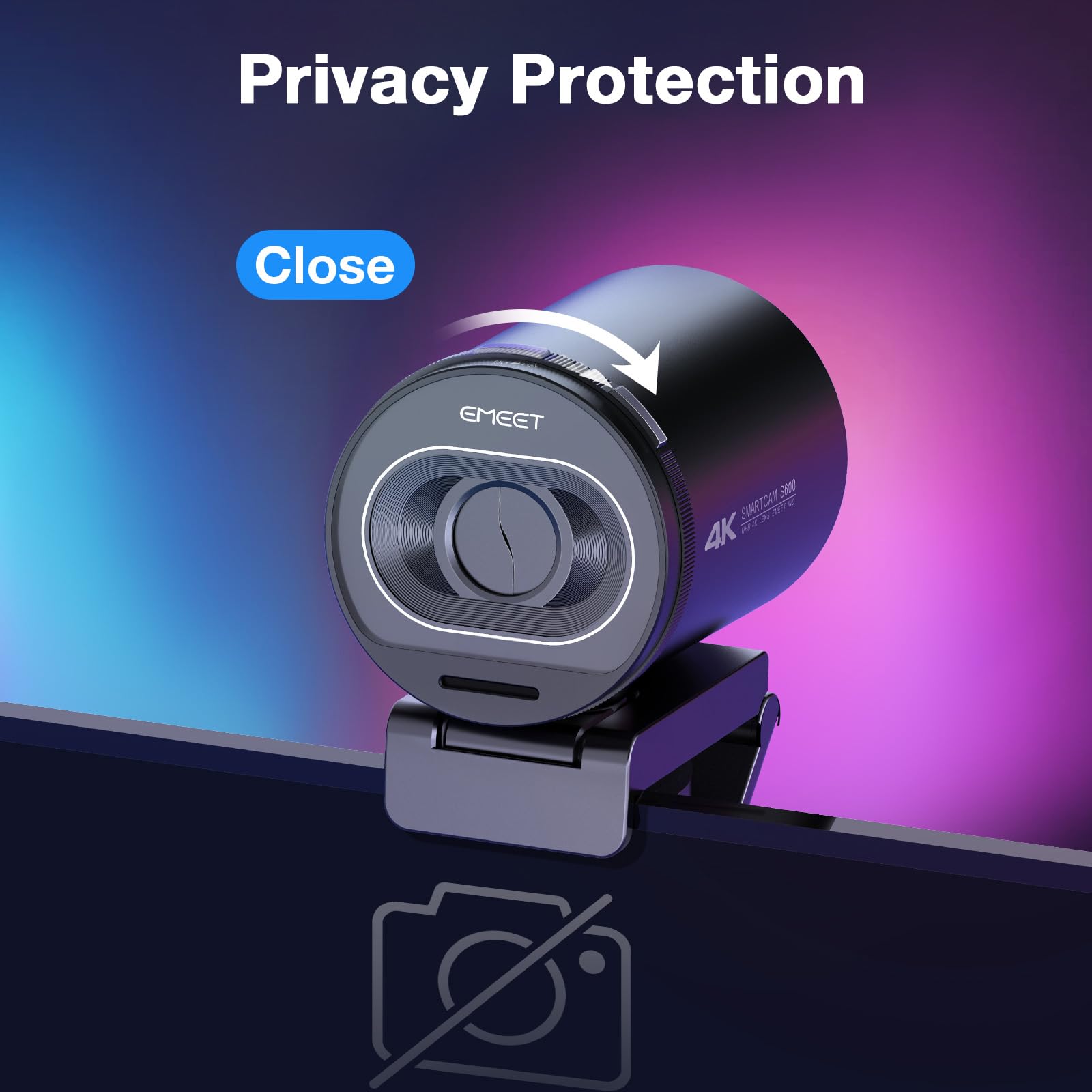 EMEET S600 4K Webcam for Streaming