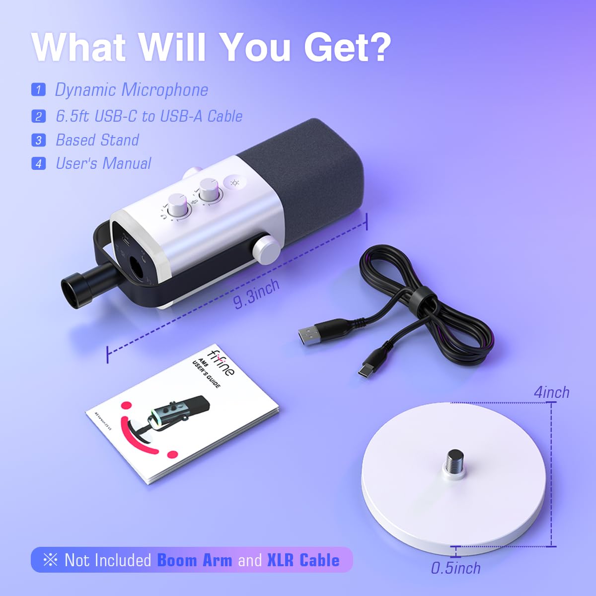 FIFINE USB/XLR Dynamic Microphone AM8