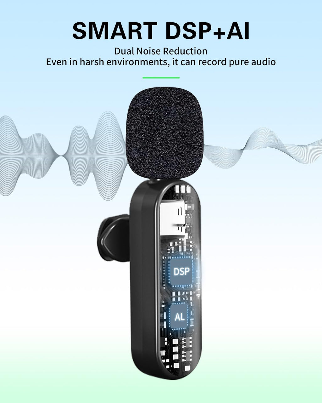 Wireless Lavalier Microphone 4-Pack