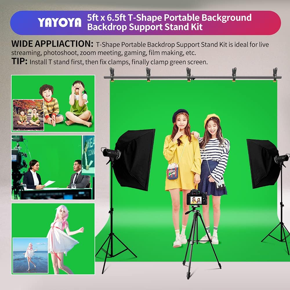 Green Screen Backdrop Kit with Stand