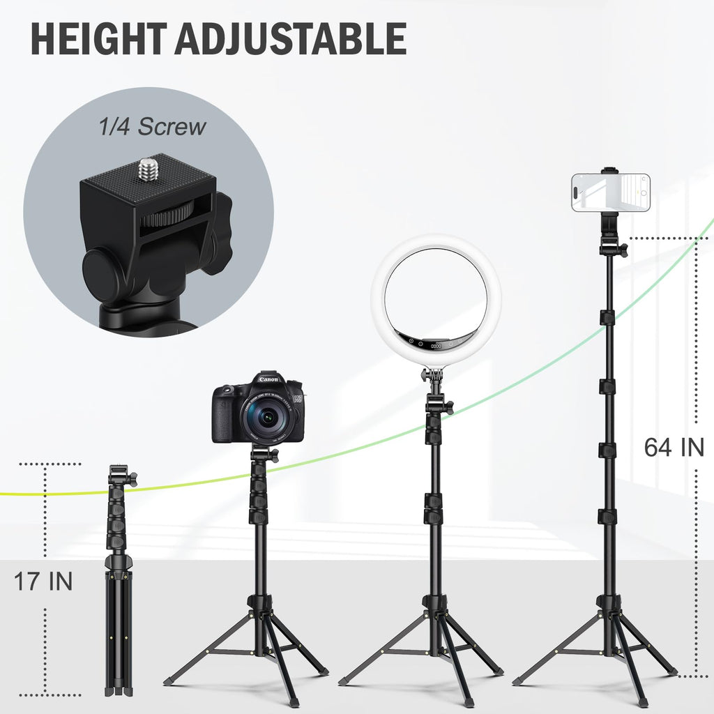 Liphisy 64" Phone & Camera Tripod