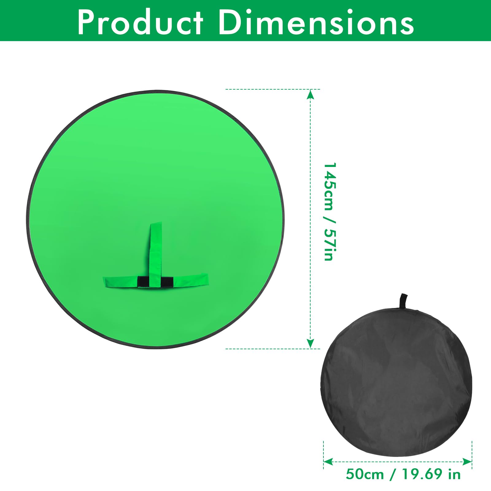 Portable Green Screen Chair Backdrop