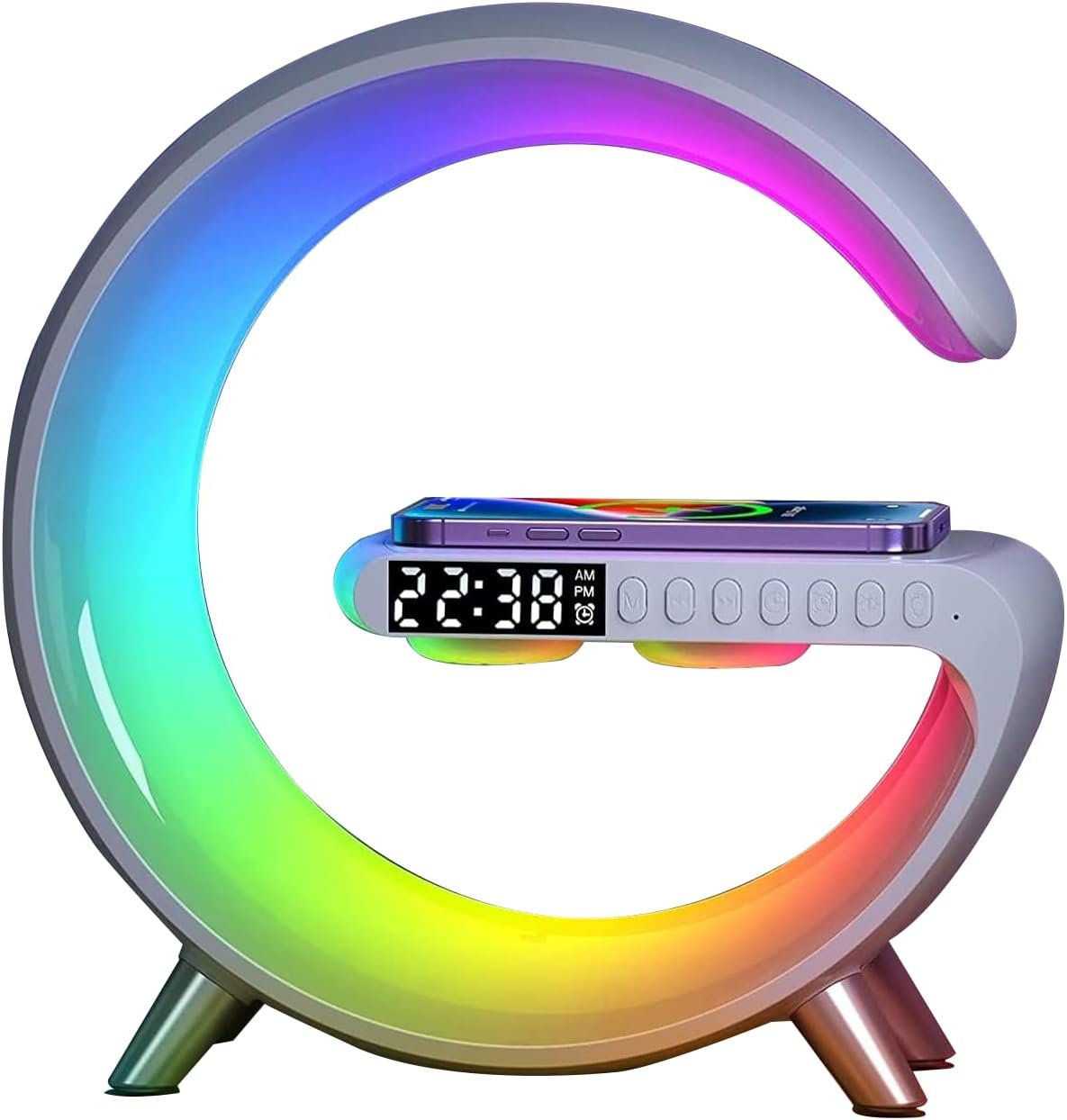 BKDRL Bluetooth Speaker Lamp with Wireless Charger