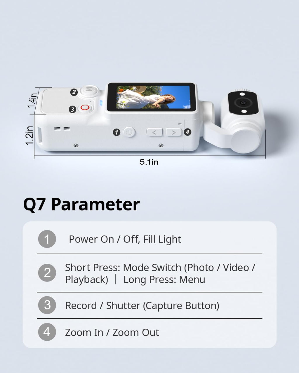W&O Pocket Vlogging Camera