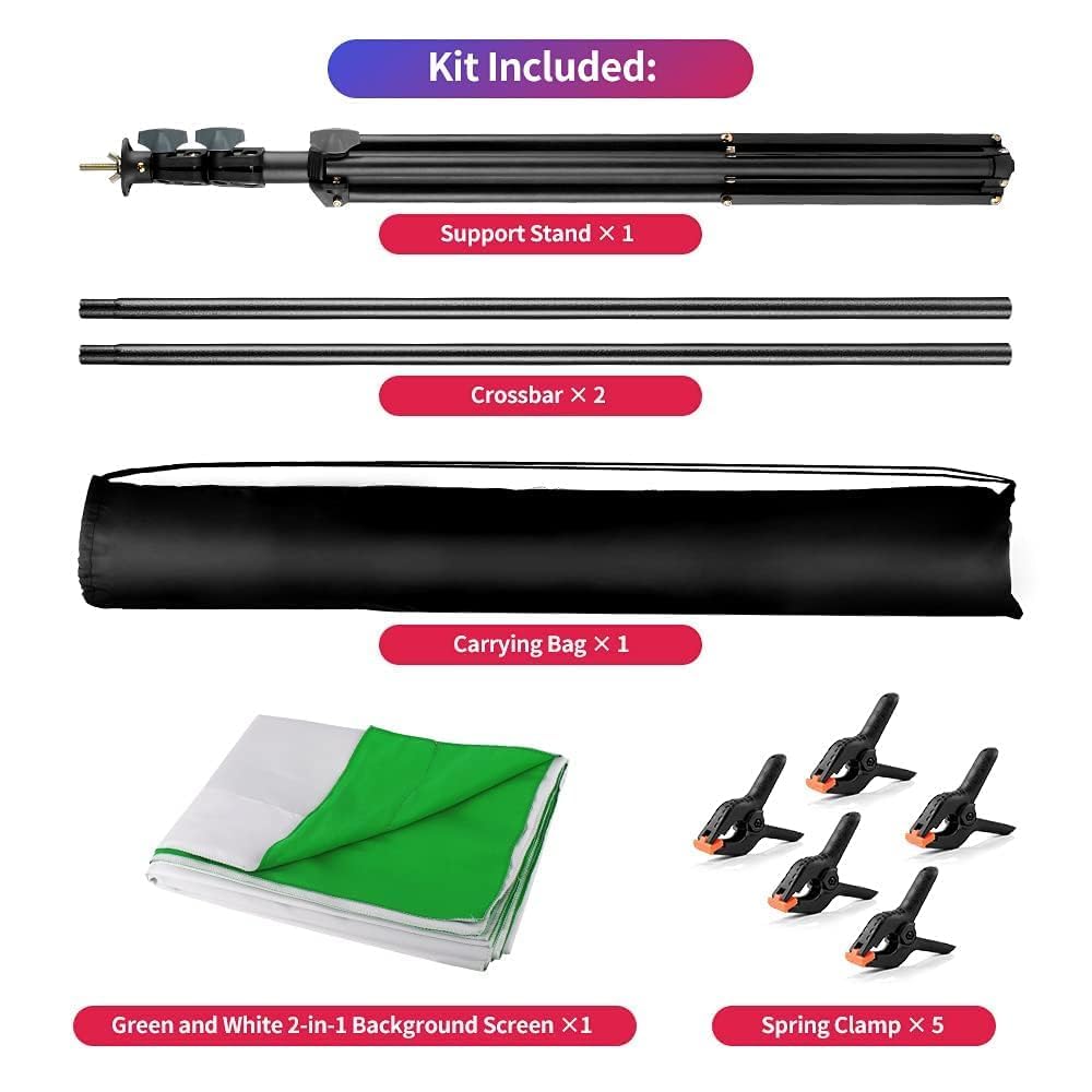 Green Screen Backdrop Kit with Stand