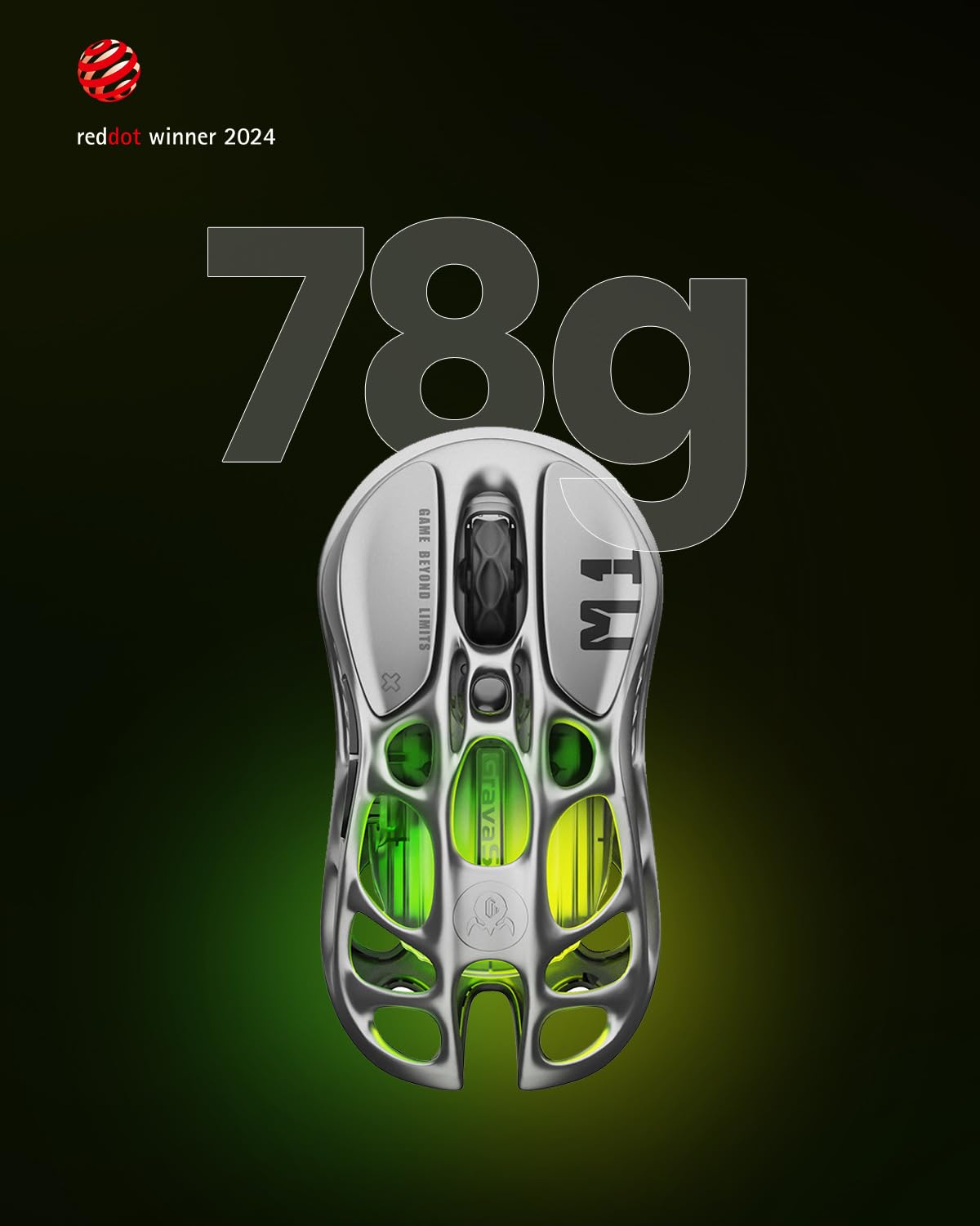 GravaStar Mercury M1 Pro Wireless Gaming Mouse