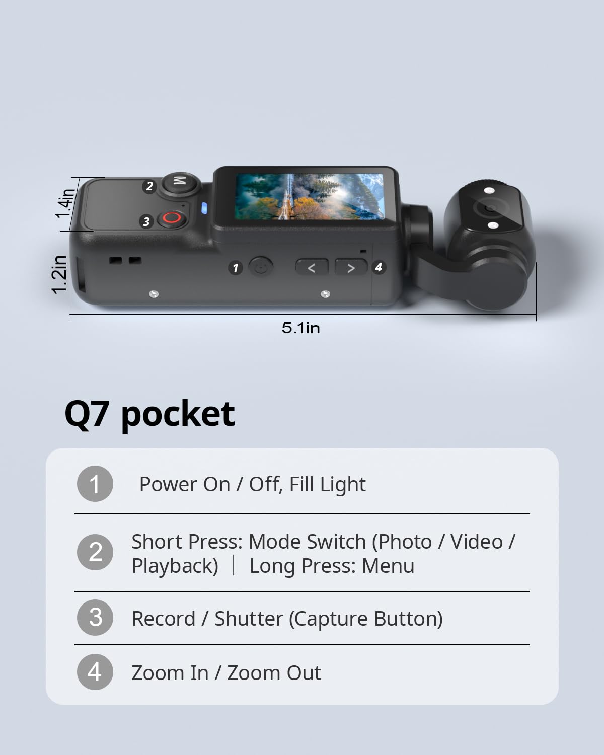 W&O Pocket Vlogging Camera