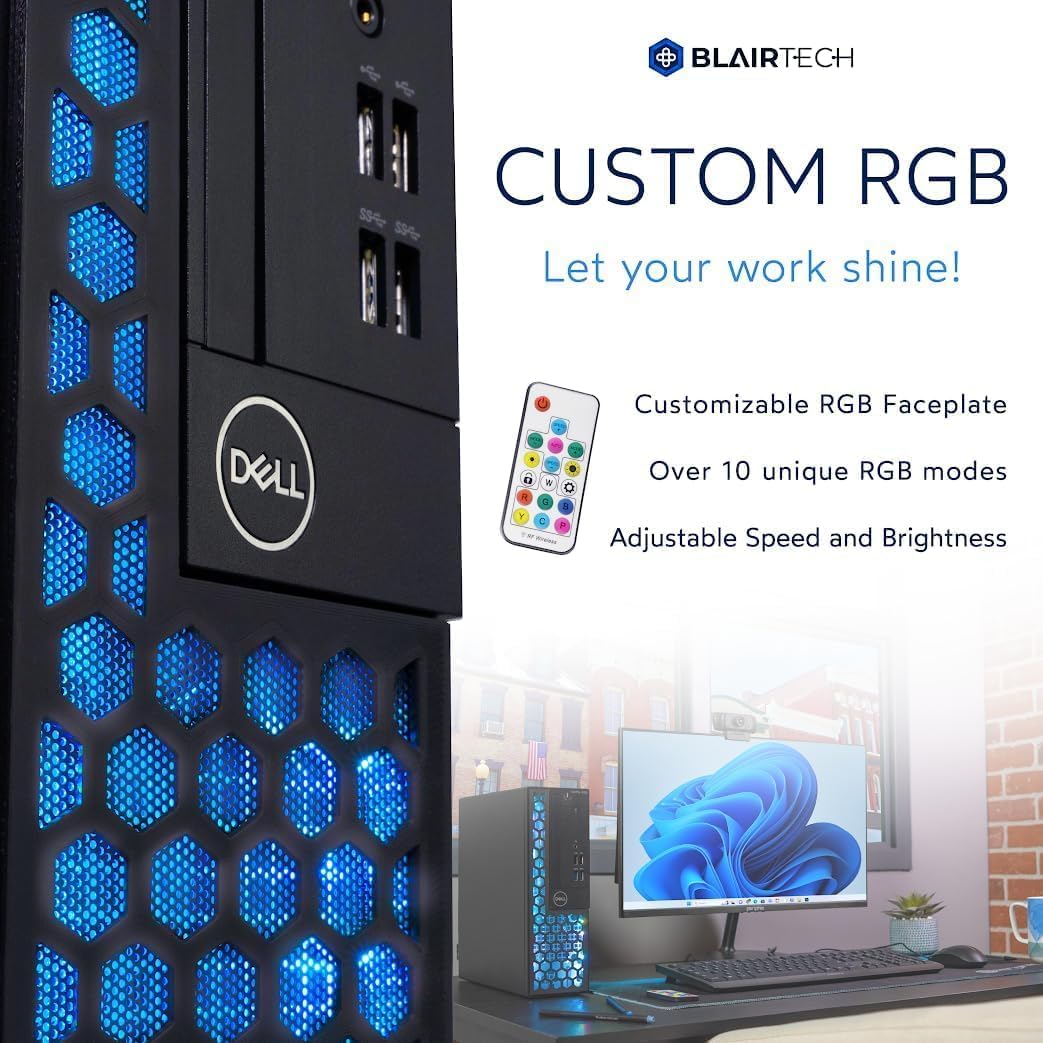 Dell RGB Light Gaming PC Bundle (Renewed)