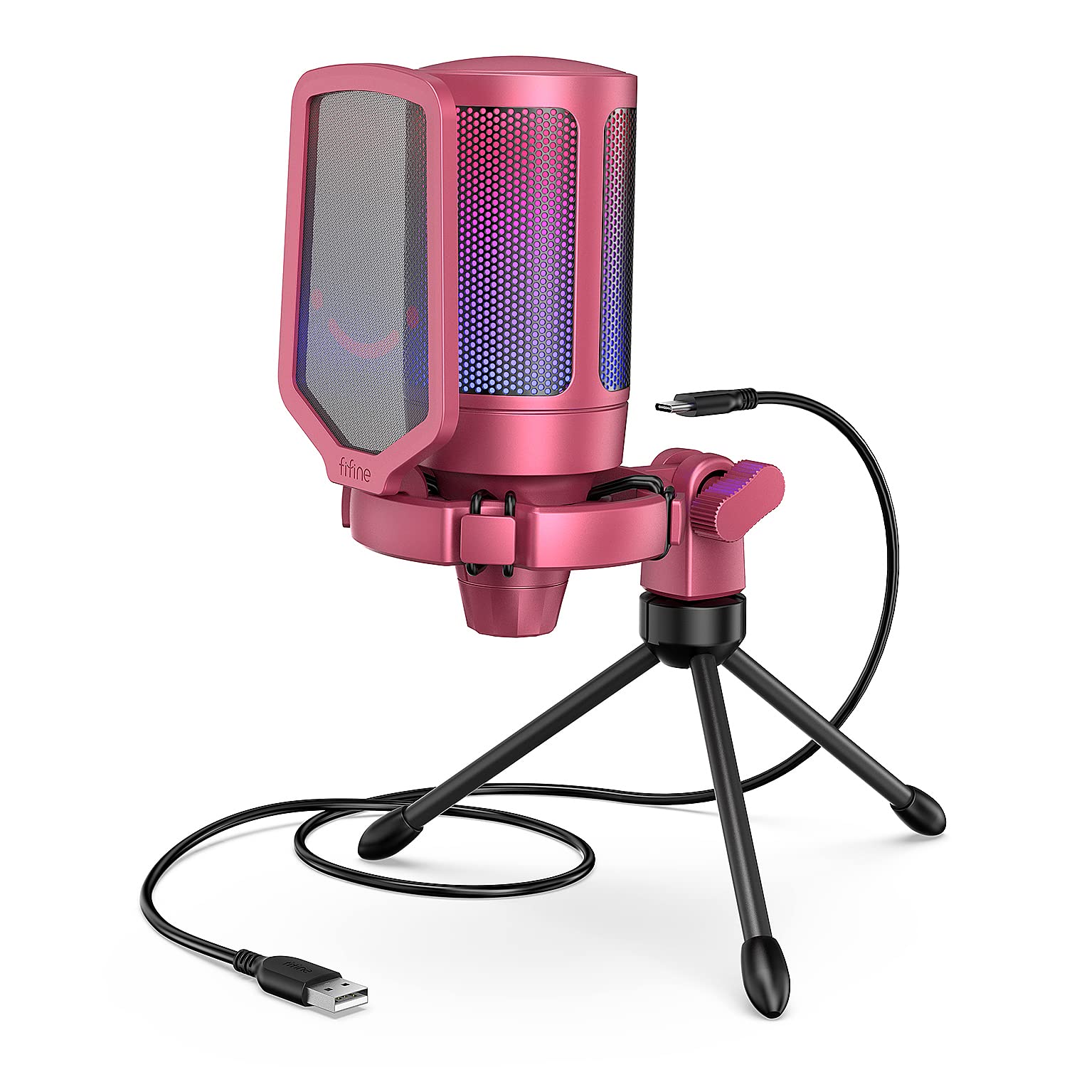 FIFINE Gaming USB Microphone AmpliGame