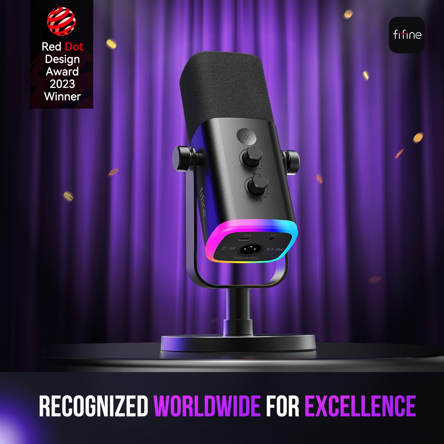 FIFINE USB/XLR Dynamic Microphone AM8