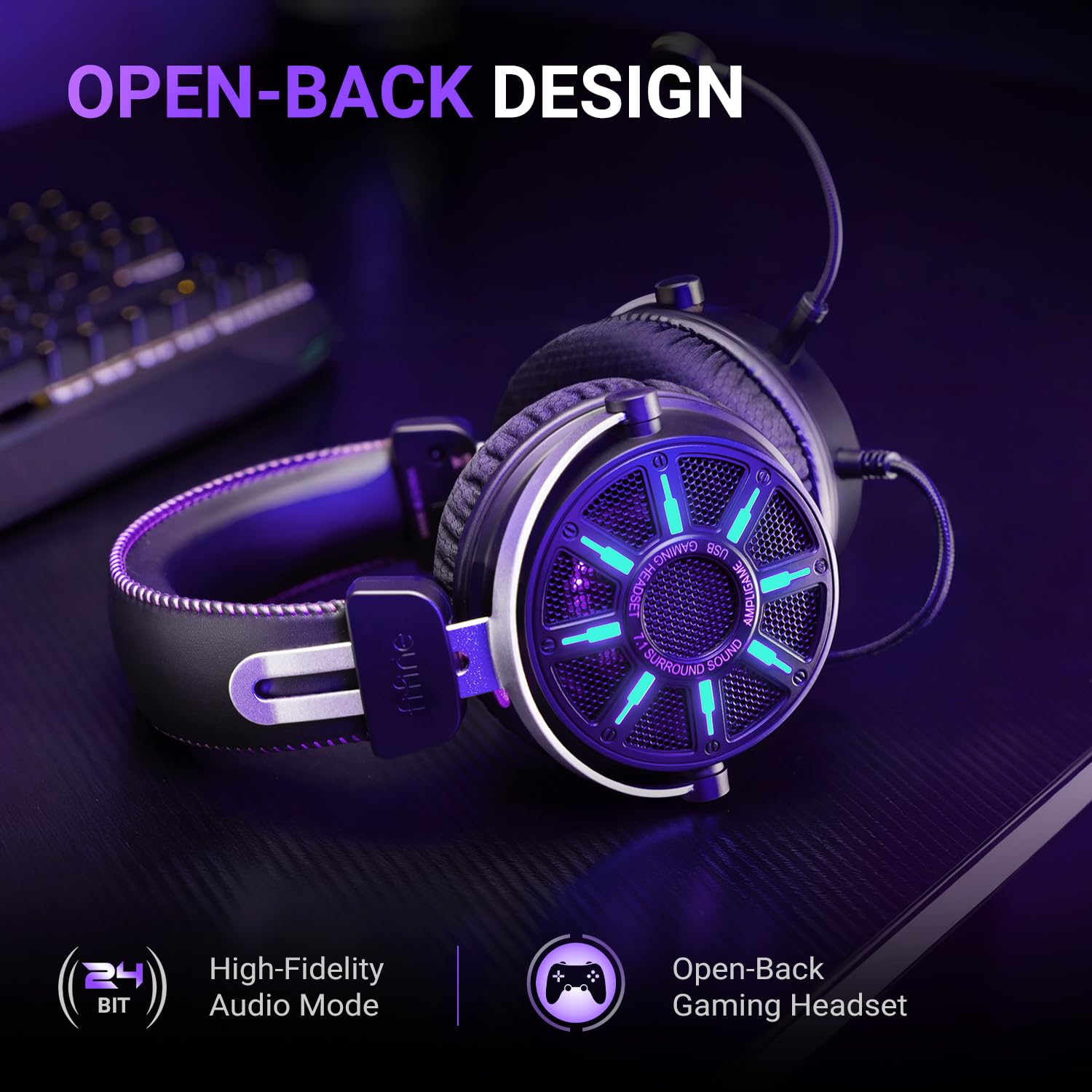 FIFINE Wired Open Back Gaming Headset