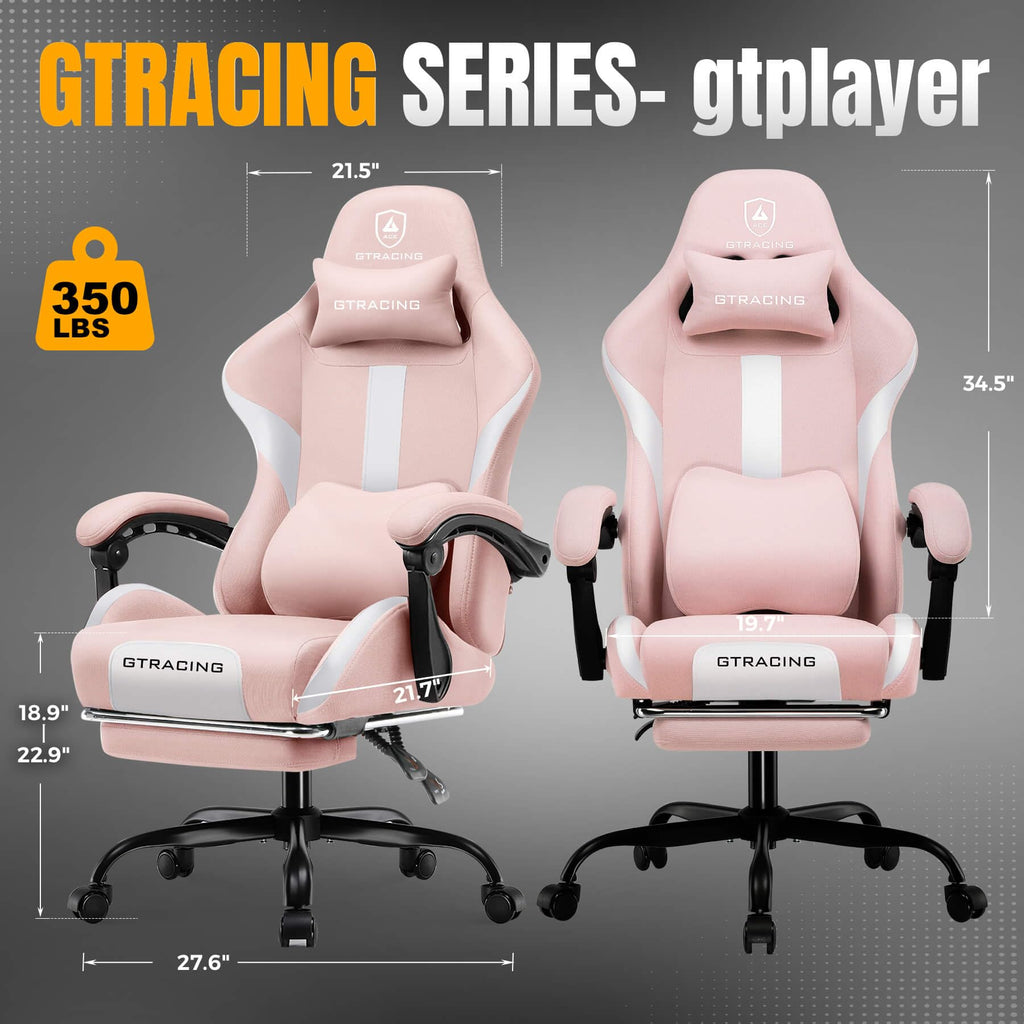GTPLAYER Gaming Chair with Foot Rest