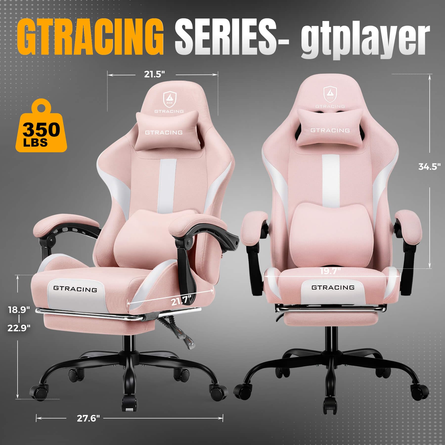 GTPLAYER Gaming Chair with Foot Rest