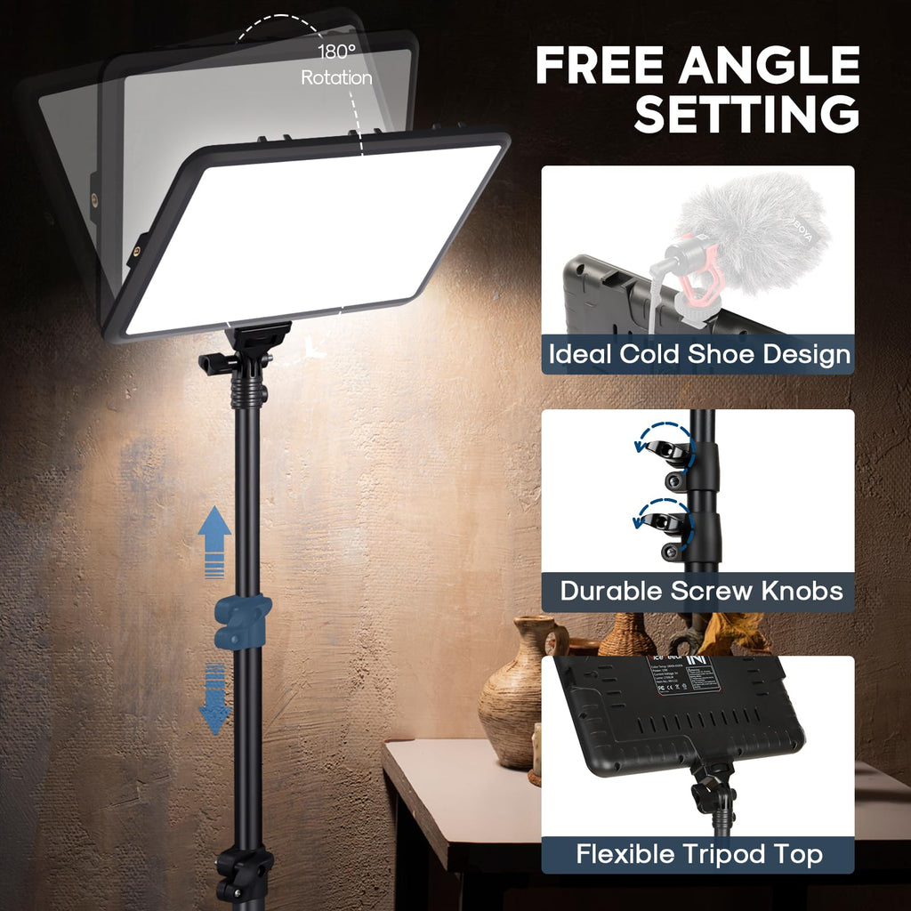 NiceVeedi 2-Pack LED Video Light Kit