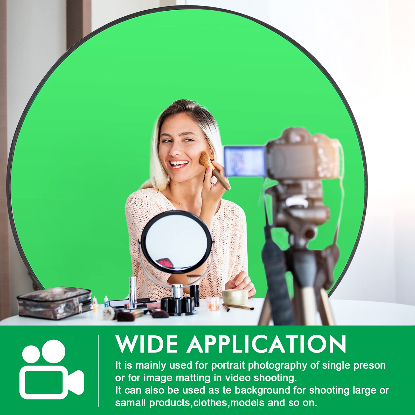 Portable Green Screen Chair Backdrop