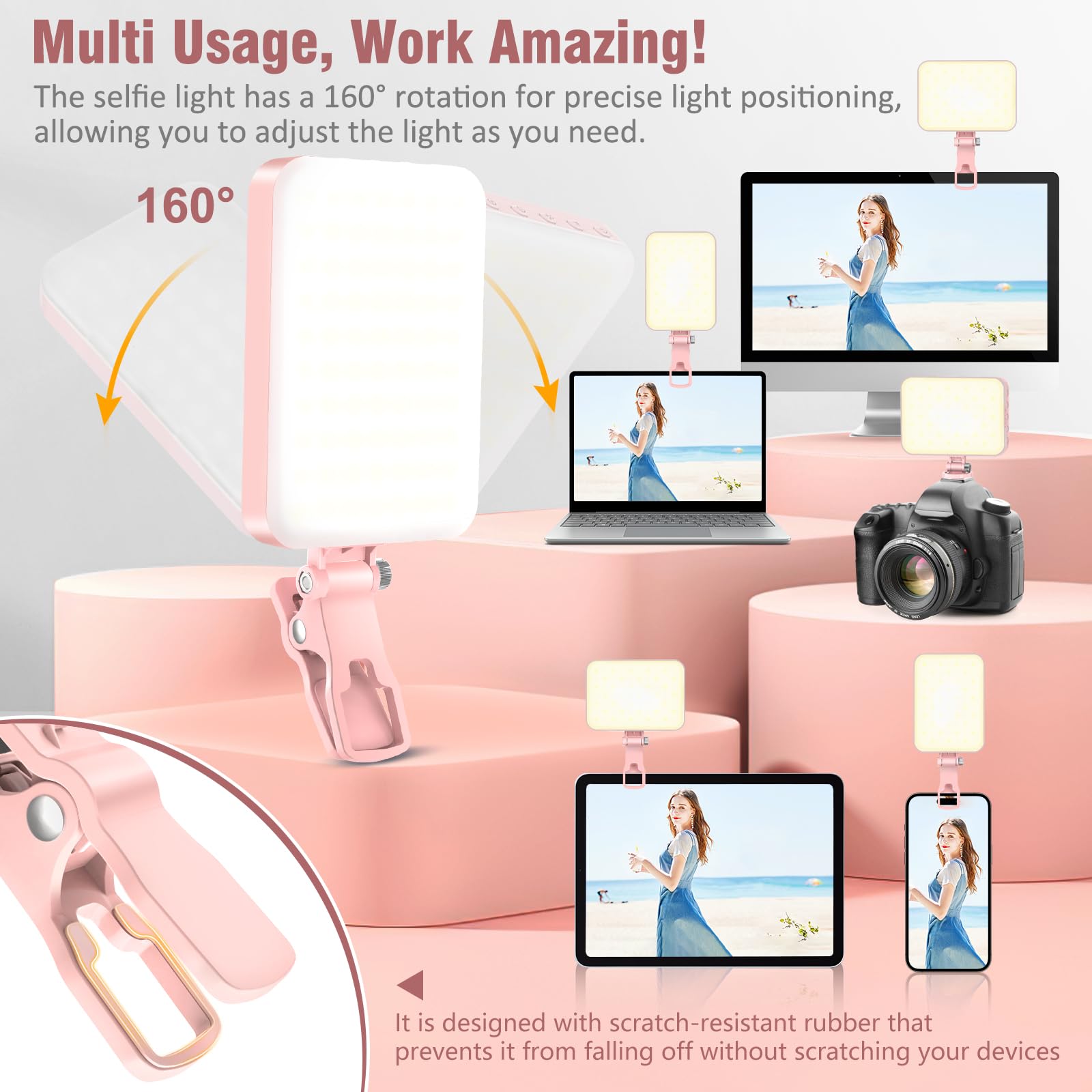 ALTSON 60 LED Portable Selfie Light