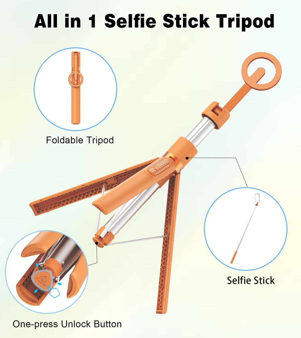 TONEOF Magnetic Selfie Stick Tripod