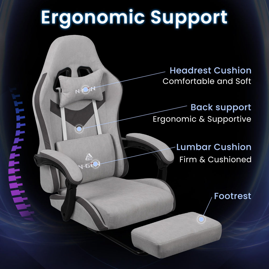 N-GEN Gaming Chair with Footrest