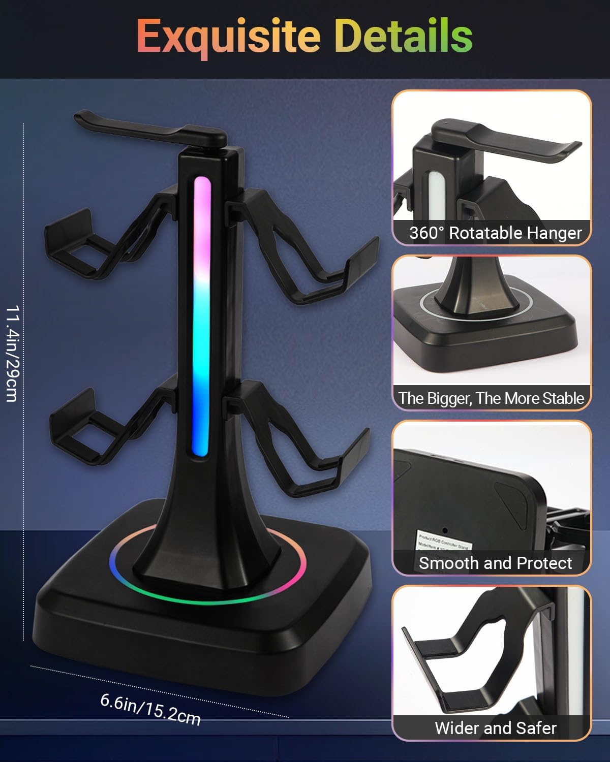 RGB Controller Headset Stand