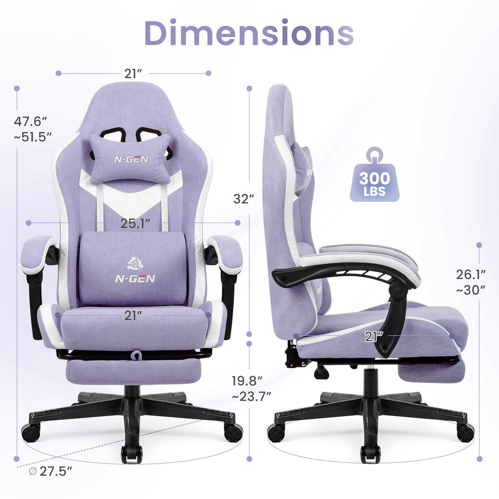 N-GEN Gaming Chair with Footrest