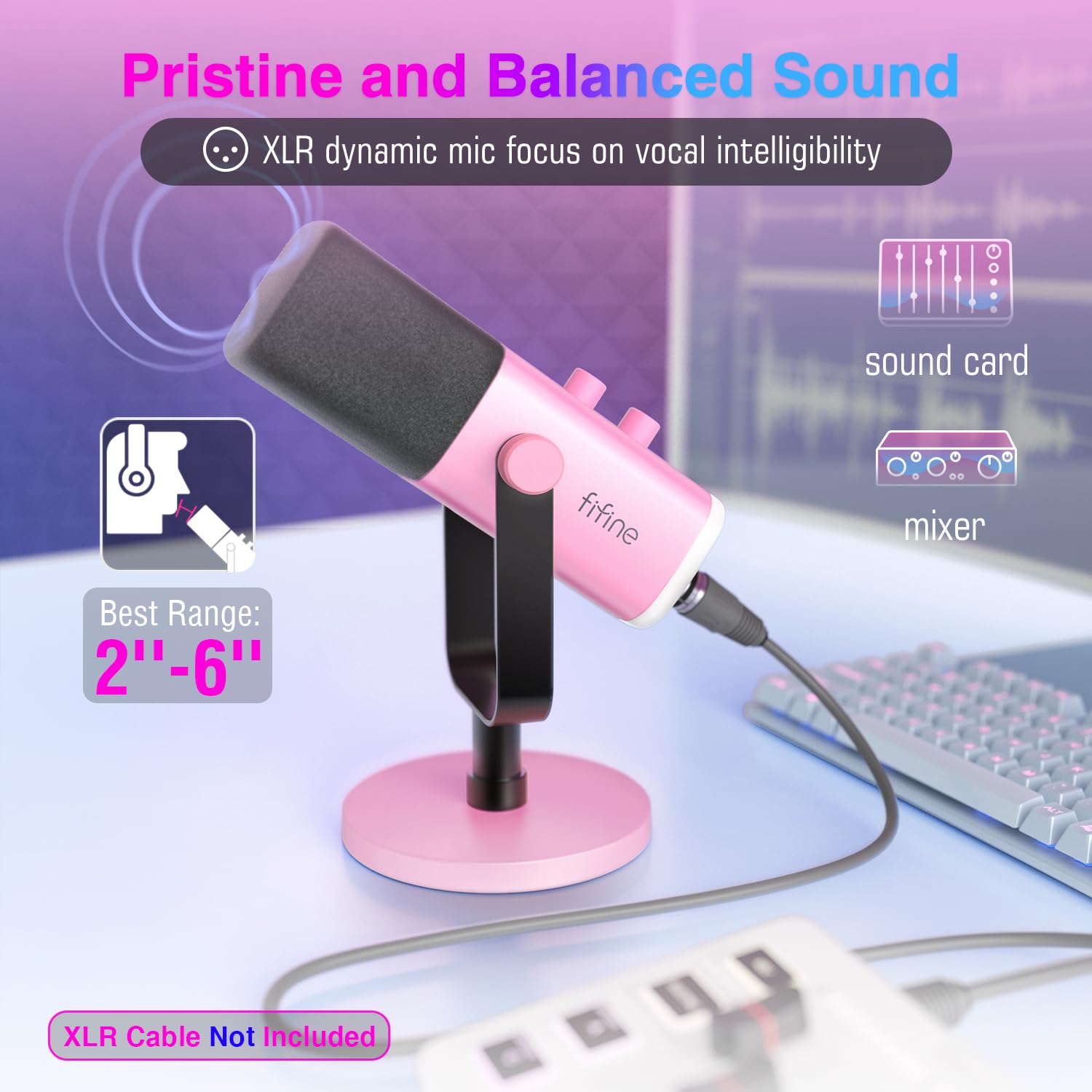 FIFINE USB/XLR Dynamic Microphone AM8
