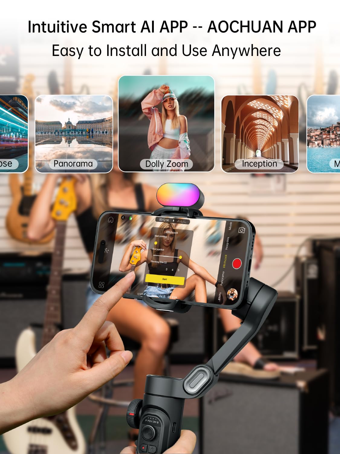 AOCHUAN Gimbal Stabilizer for Smartphone