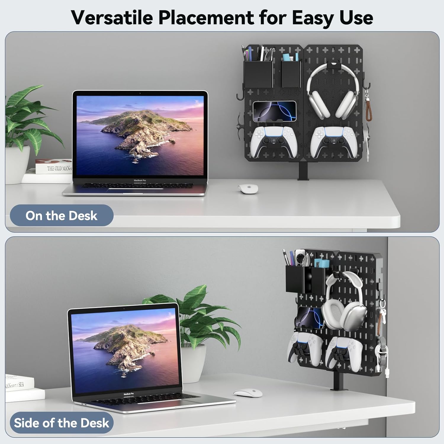 KDD 7-in-1 Clamp-on Desk Pegboard