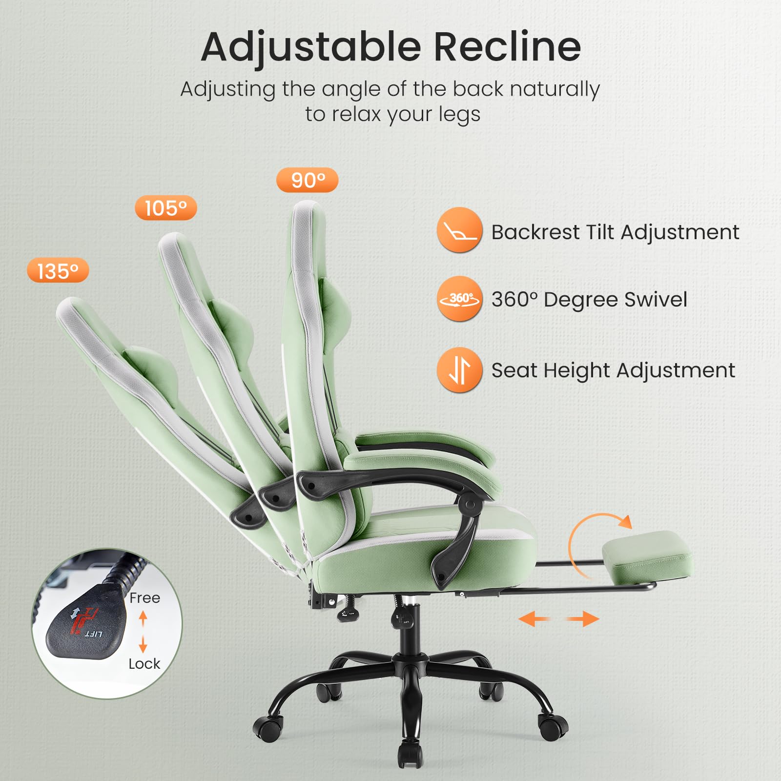 Sweetcrispy Video Game Chair