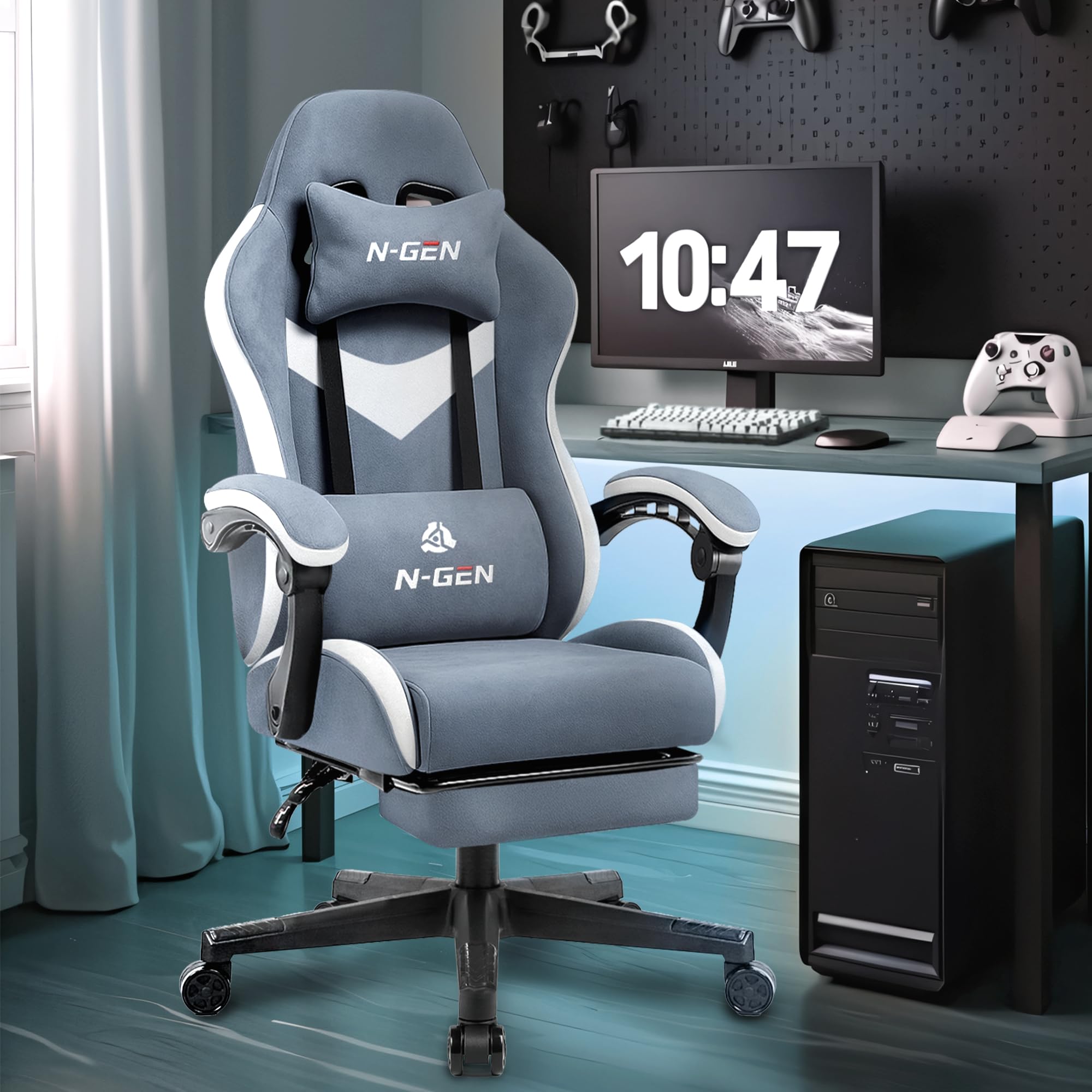 N-GEN Gaming Chair with Footrest