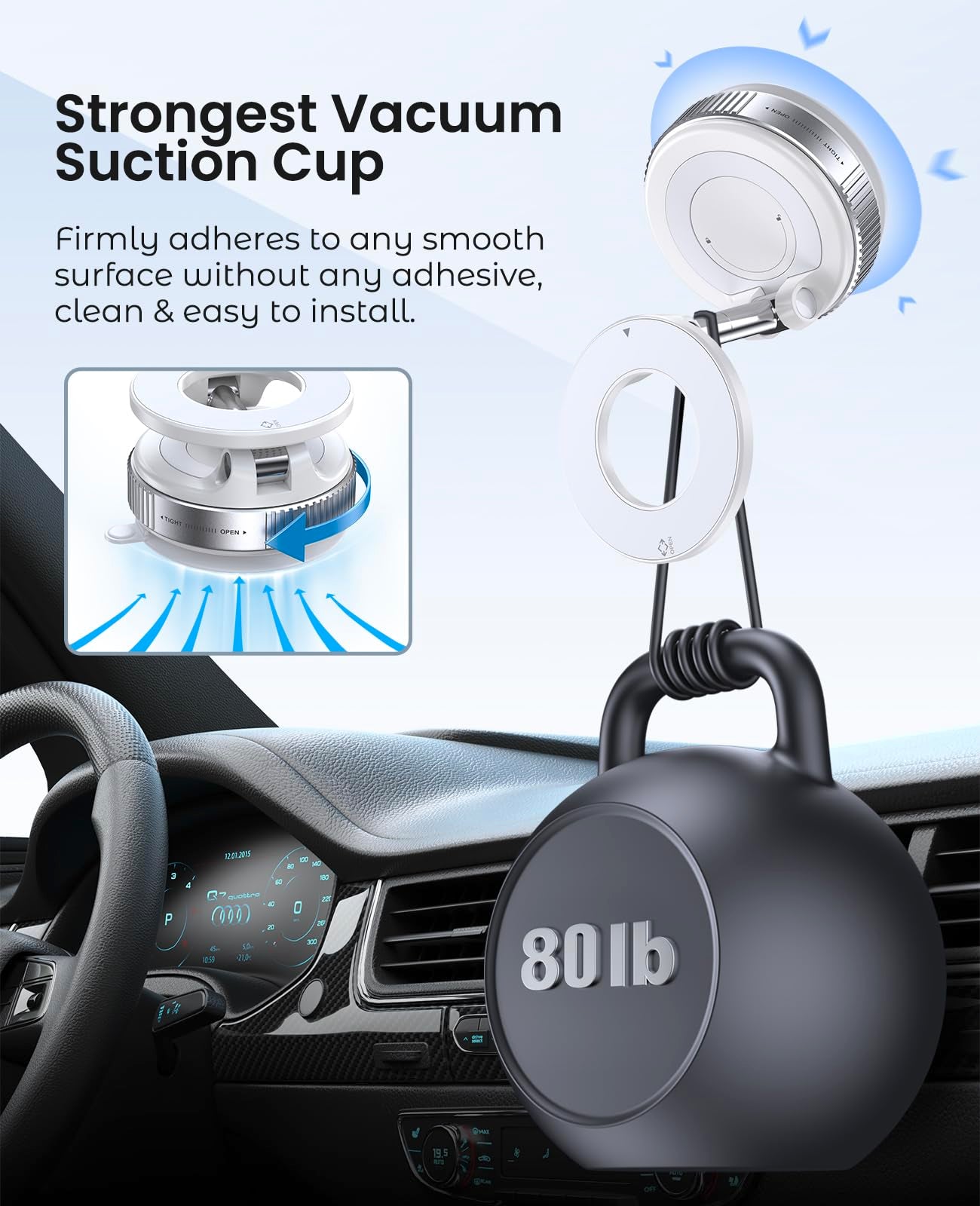 Jononser Magnetic Car Phone Mount