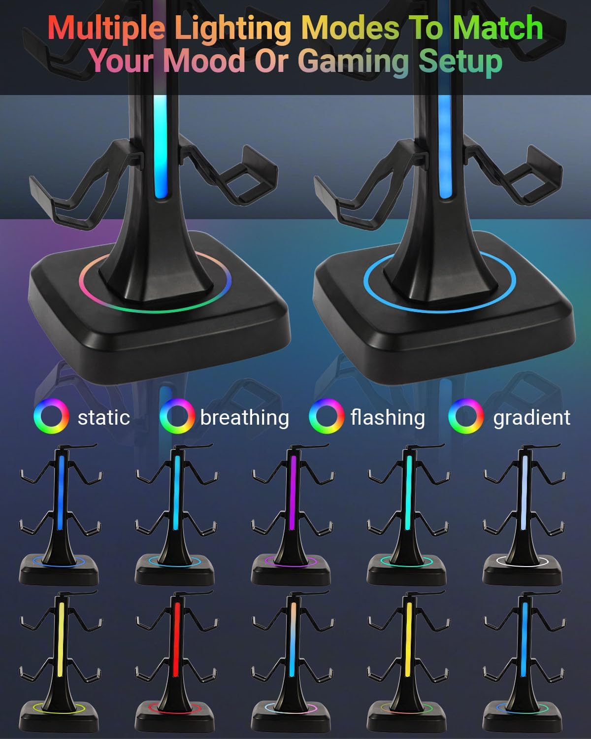 RGB Controller Headset Stand