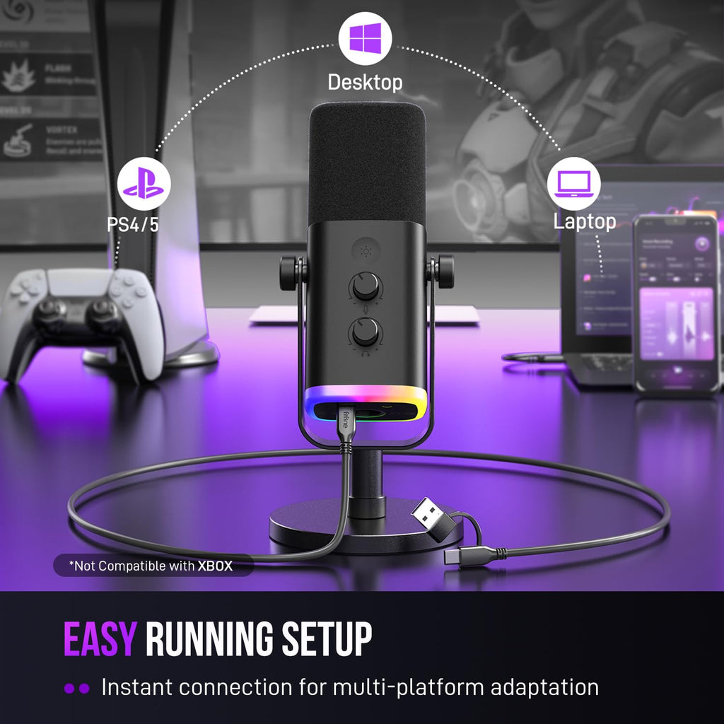 FIFINE USB/XLR Dynamic Microphone AM8